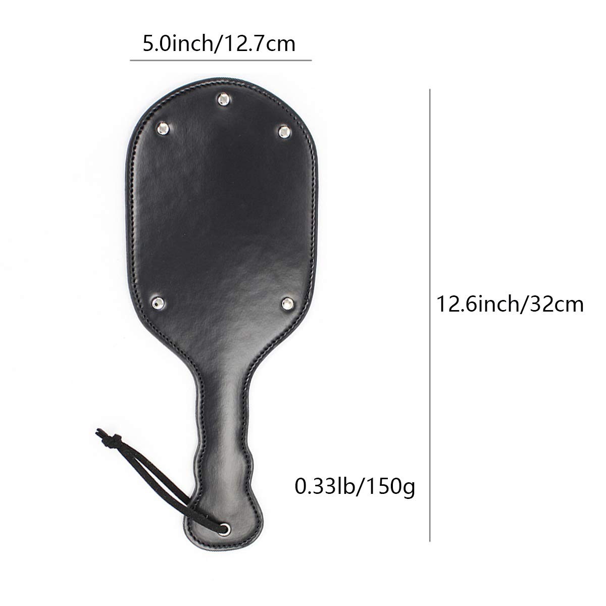 VENESUN Faux Leather Large Spanking Paddle for Adult BDSM Play