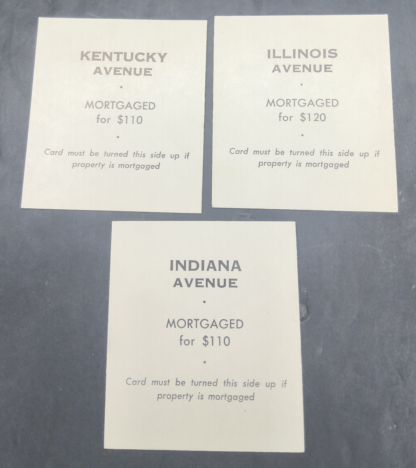 Monopoly Property Replacement Cards Pre-owned. Free Postage.