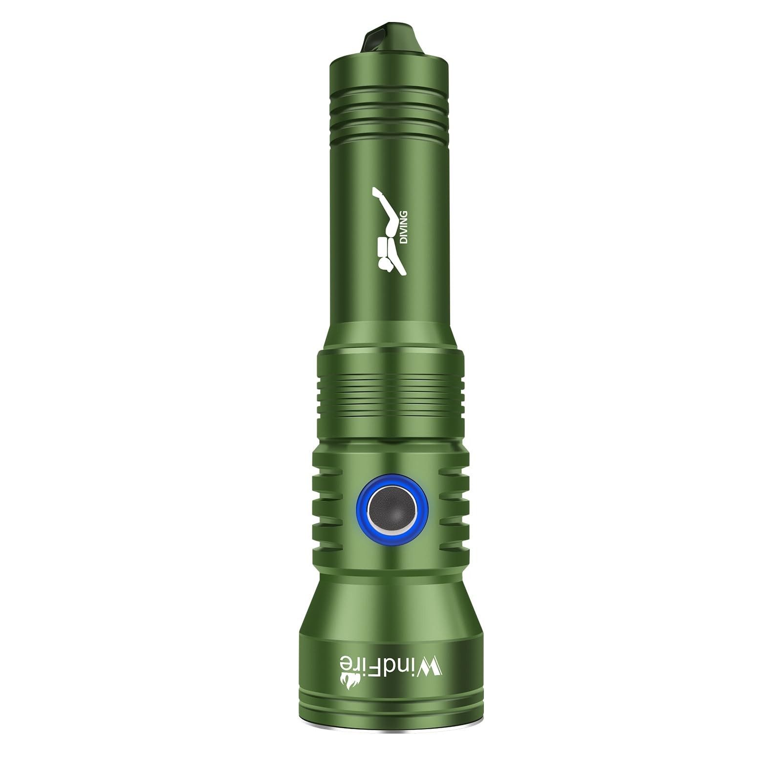 WINDFIRE Dive Light Scuba Diving Flashlight, IPX8 Waterproof 210 Feet Underwa...