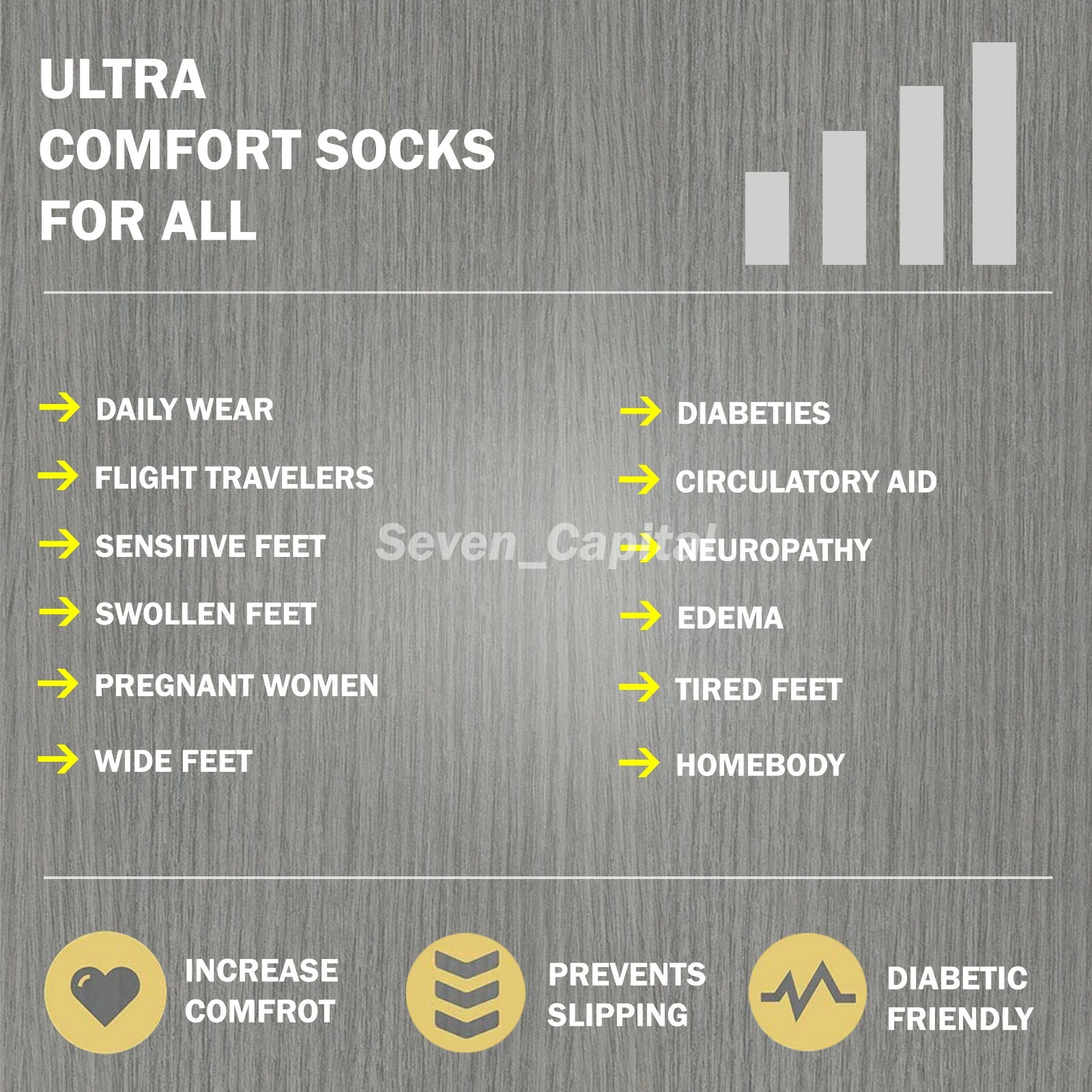 For Womens Mens Non Binding Top Circulatory Diabetic Cotton Low Cut Ankle Socks
