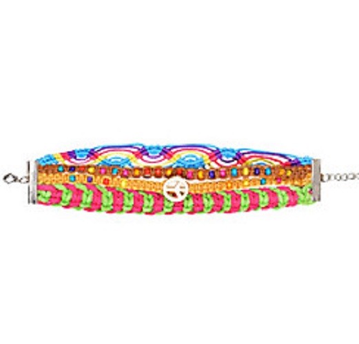 Groovy 60's Festival Friendship Bracelet Adult Size 1 Piece