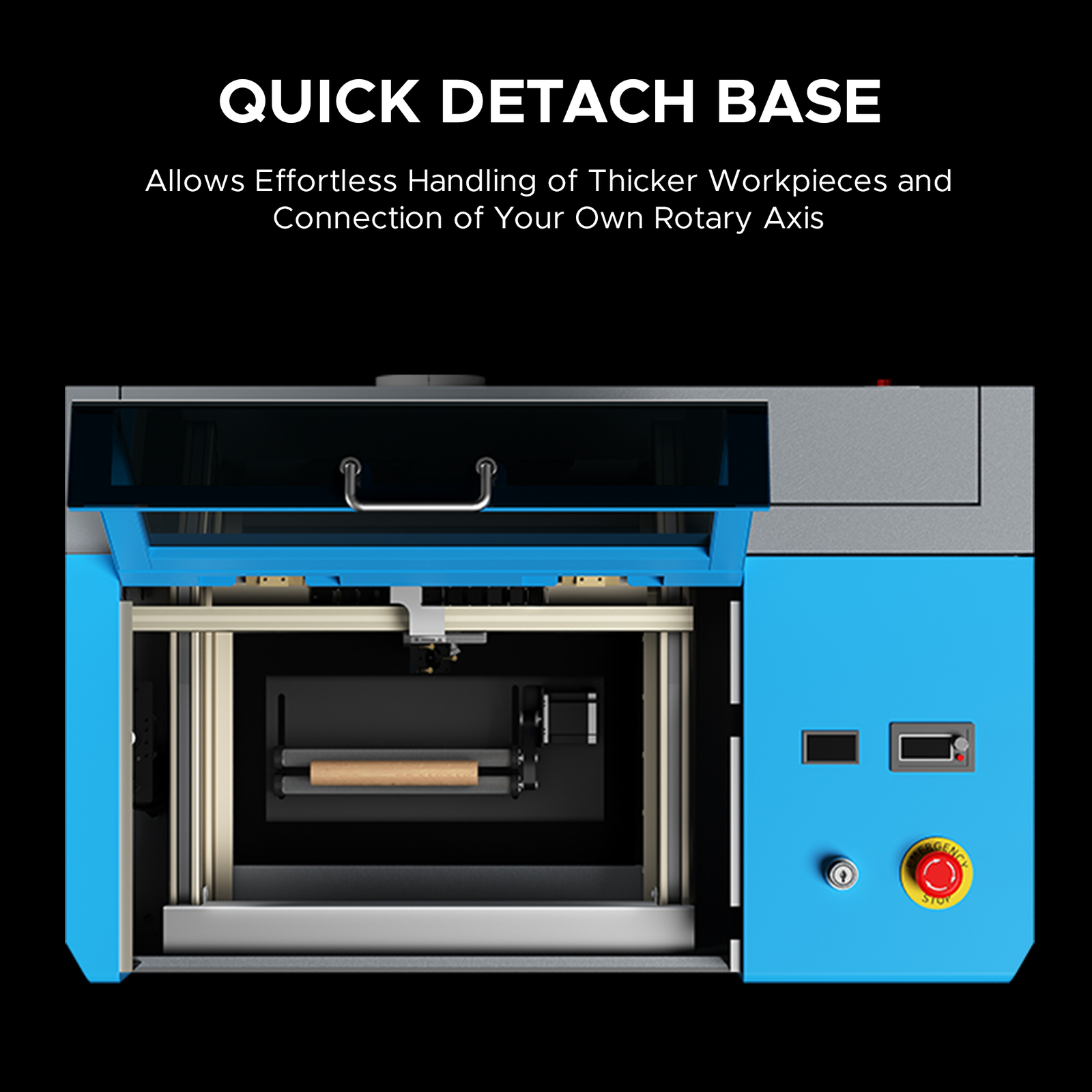 OMTech 45W CO2 Laser Engraver Cutter Engraving Machine Power Upgraded K40+, Used