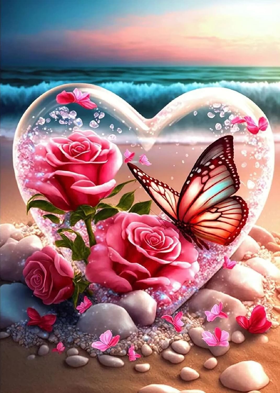 SOTYIOO Diamond Painting Kits for Adults.Butterfly and 12x16 inches, B10143