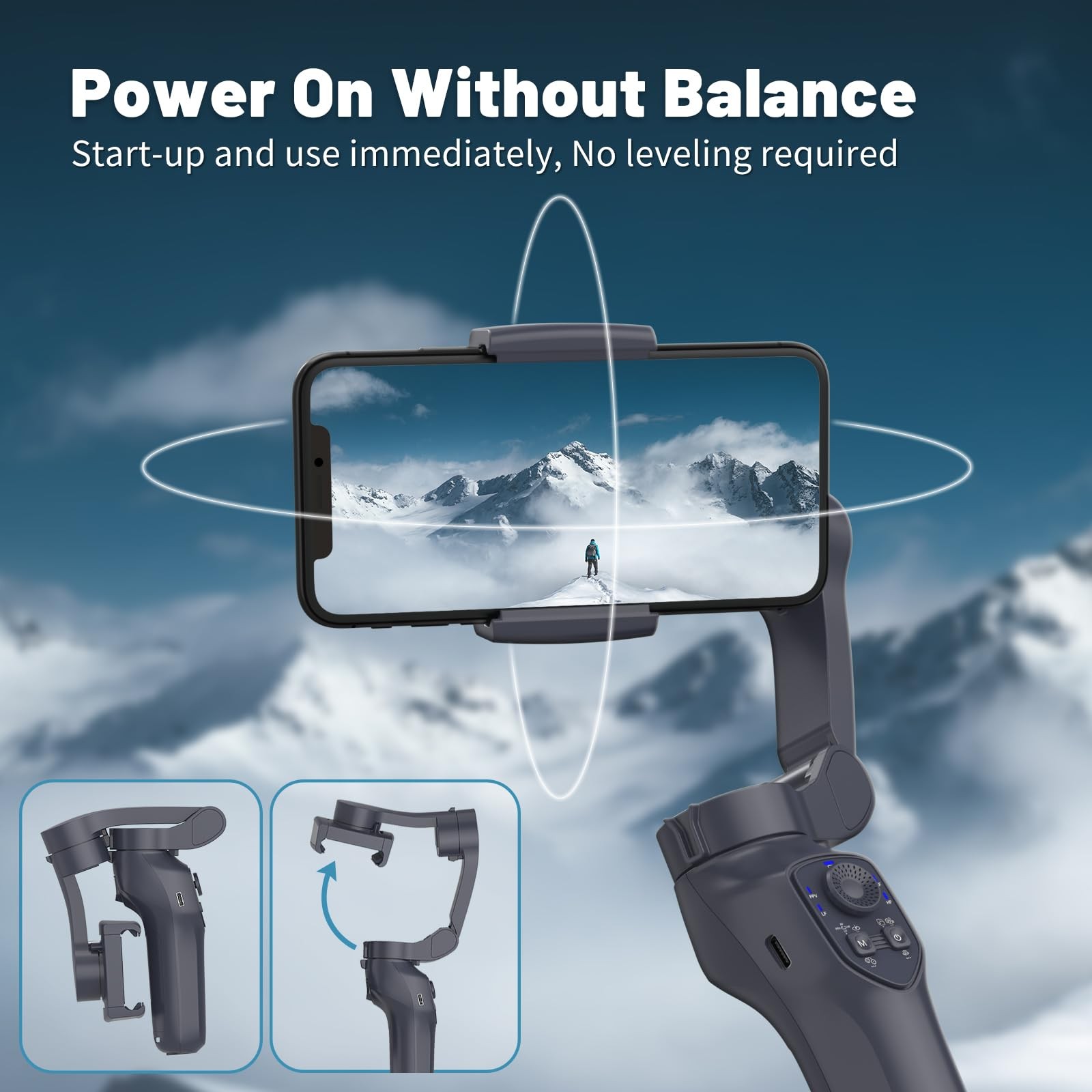Osmo Mobile 8 Gimbal Stabilizer for Phone, Native Tracking with Audio & Light...