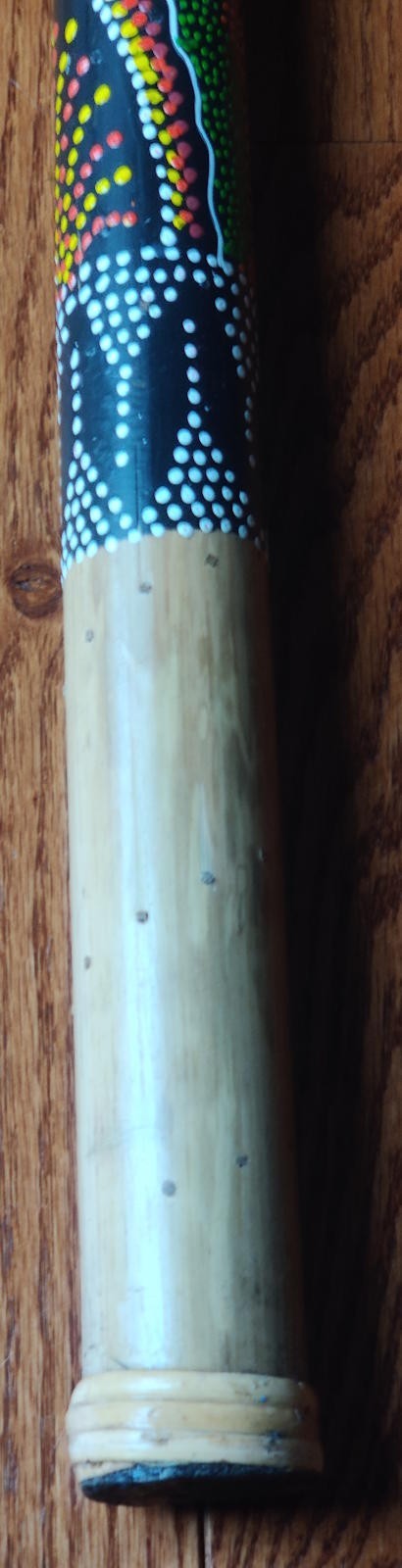 Terre 32 inch Bamboo Painted Rainmaker Rain Stick