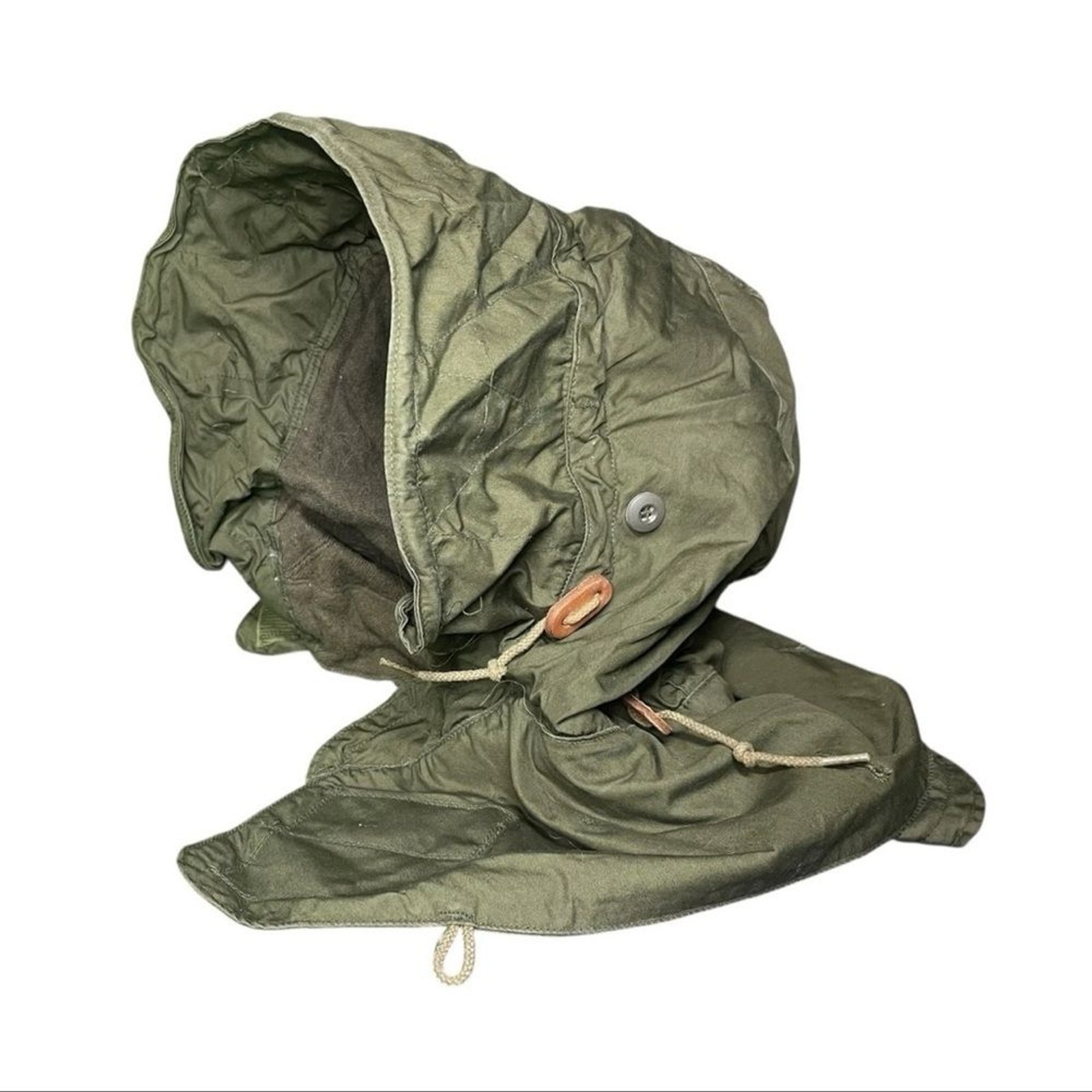 US Military Hood Extreme Cold Weather W/Synthetic Fur Ruff OG107