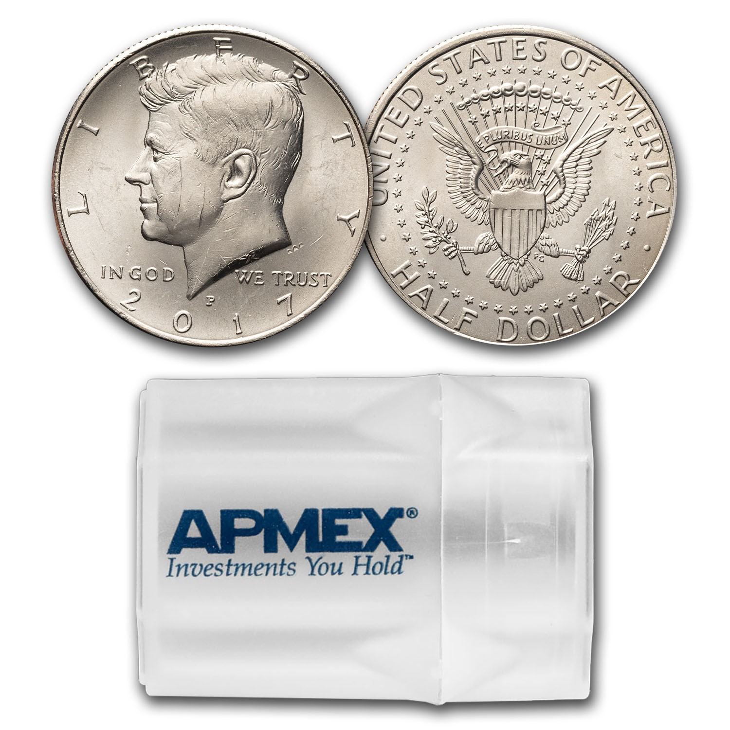 2017-P Kennedy Half Dollar 20-Coin Roll BU