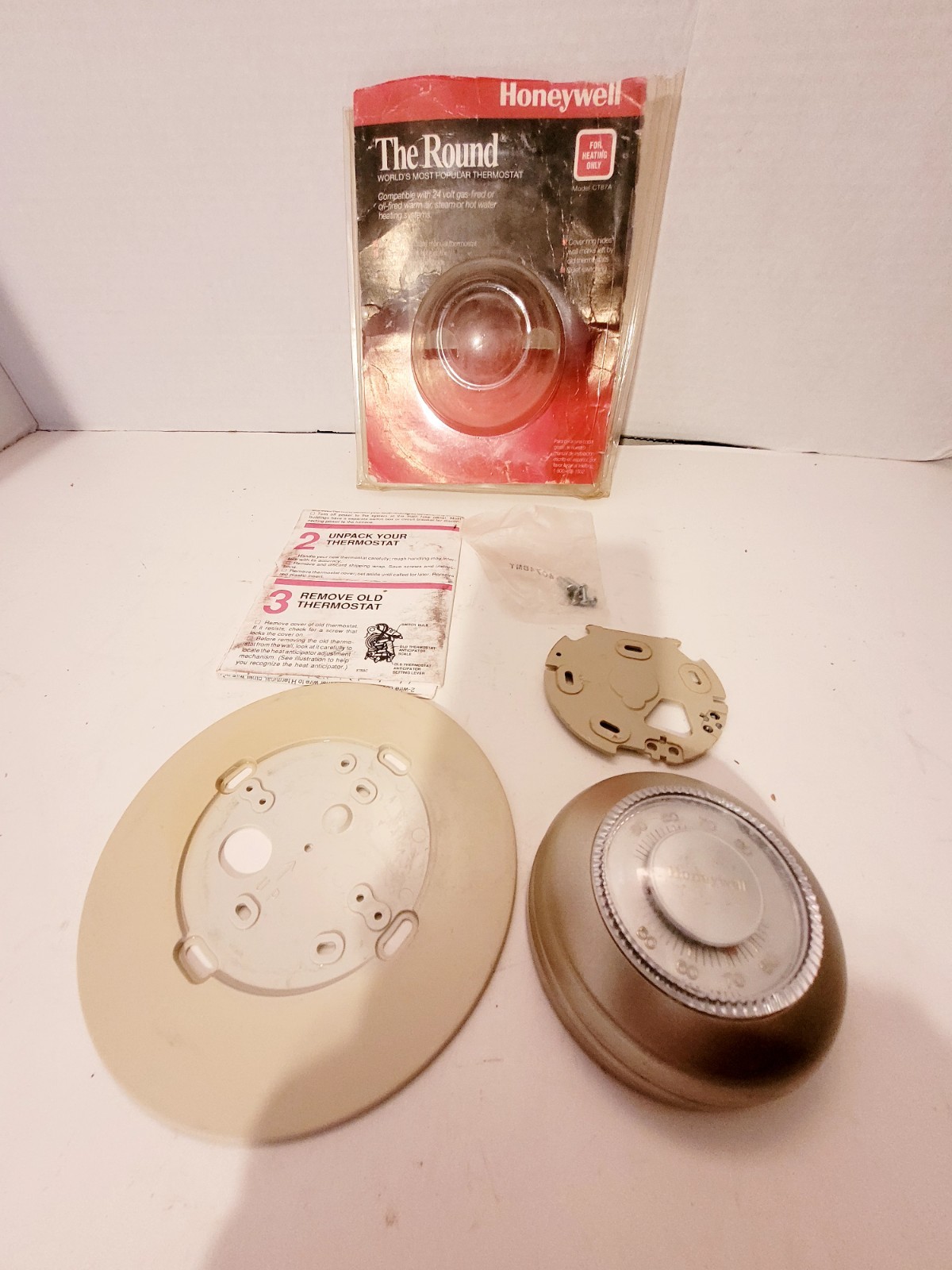 Vintage Honeywell T87F 2873 Tradeline Wall Heating & Cooling Thermostat