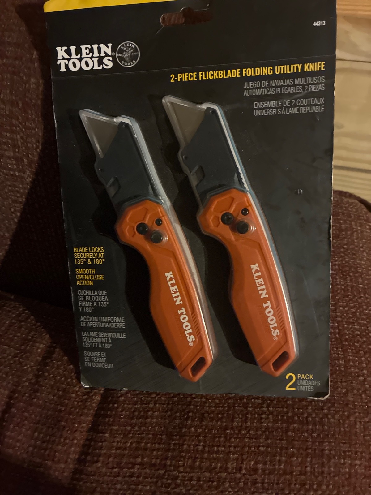 Klein Tools 44313 Folding Utility Knife, 2-Pack