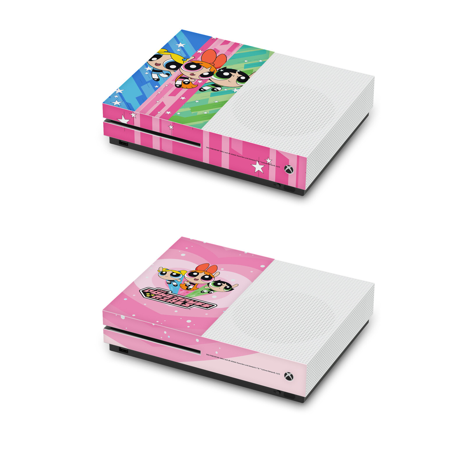 OFFICIAL THE POWERPUFF GIRLS GRAPHICS VINYL SKIN DECAL FOR XBOX ONE S CONSOLE