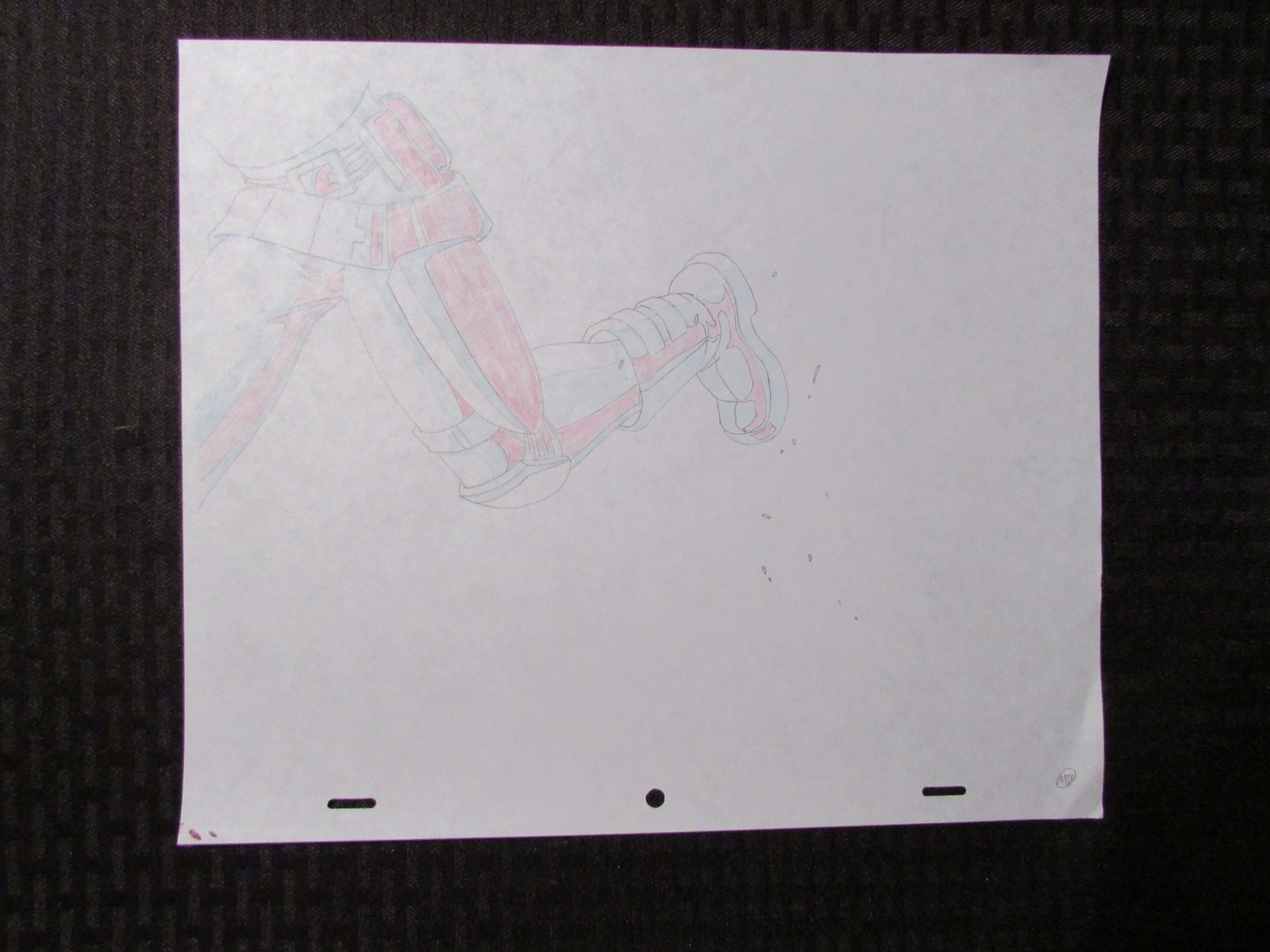 GI JOE Cartoon 12.5x10.5" Animation Production Drawing FN+ 6.5 SC-414 M-8