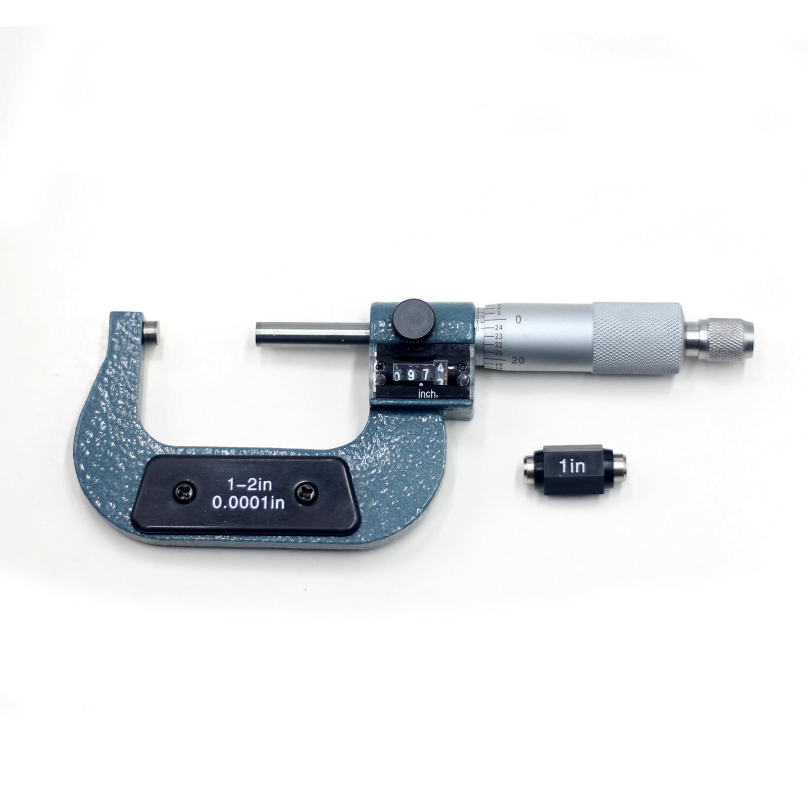 HFS(R) 1-2" Mechanical Outside Micrometer Digit Counter Carbide Tips 0.0001"
