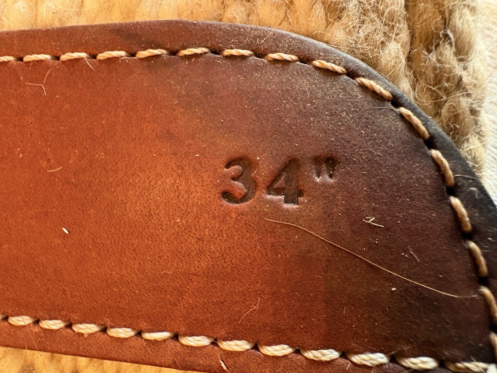Mohair Cinch 34” Wide Belly, Used