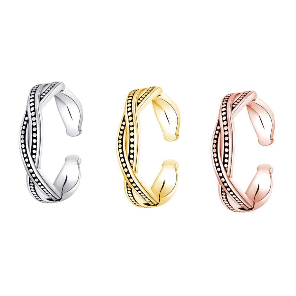 3PCS Adjustable Foot Ring Toe Ring Decoration Creative Knuckle Rings Set