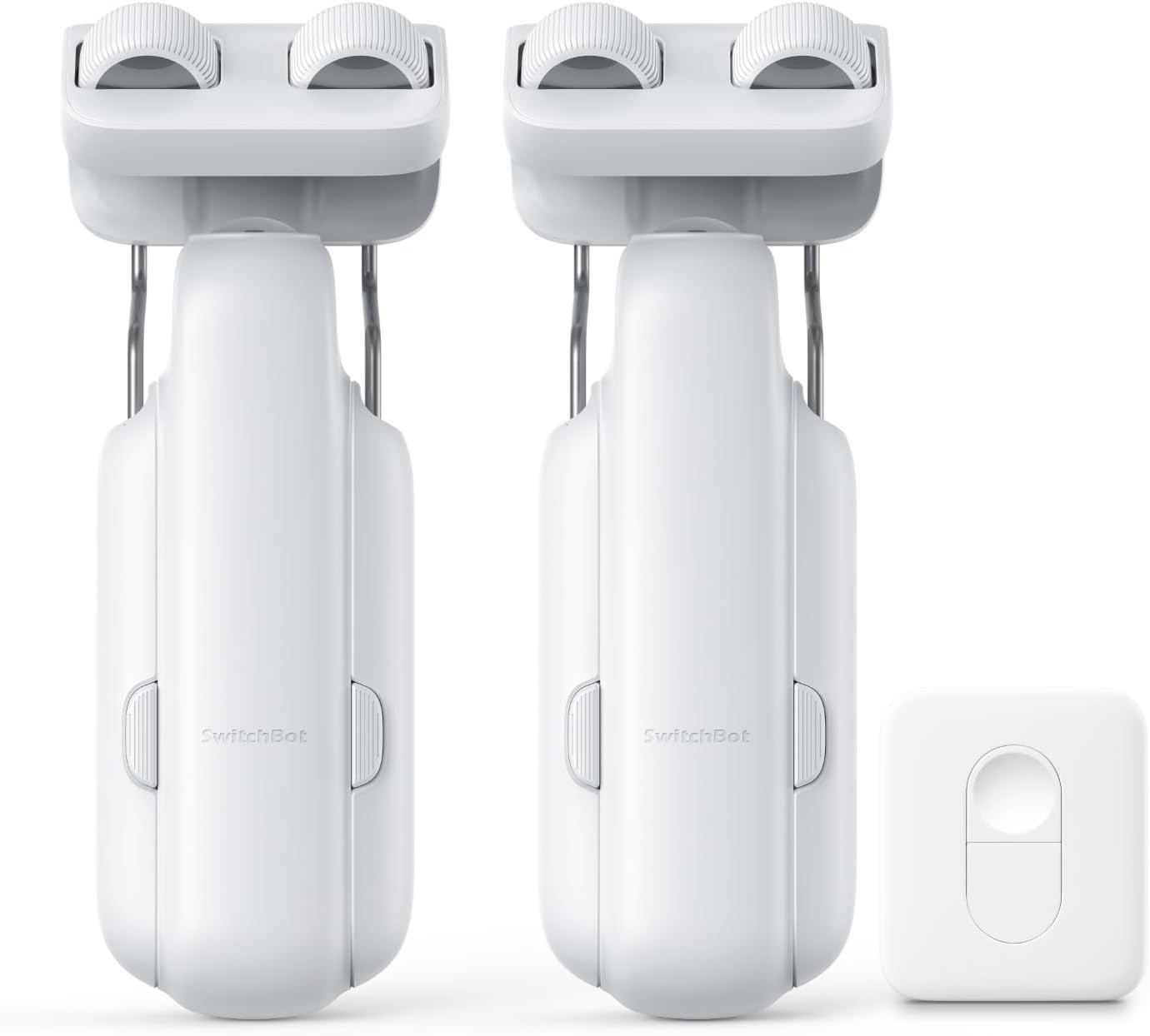 SwitchBot 2025 Automatic Curtain Opener 2 Packs with Remote, Bluetooth Remote Co