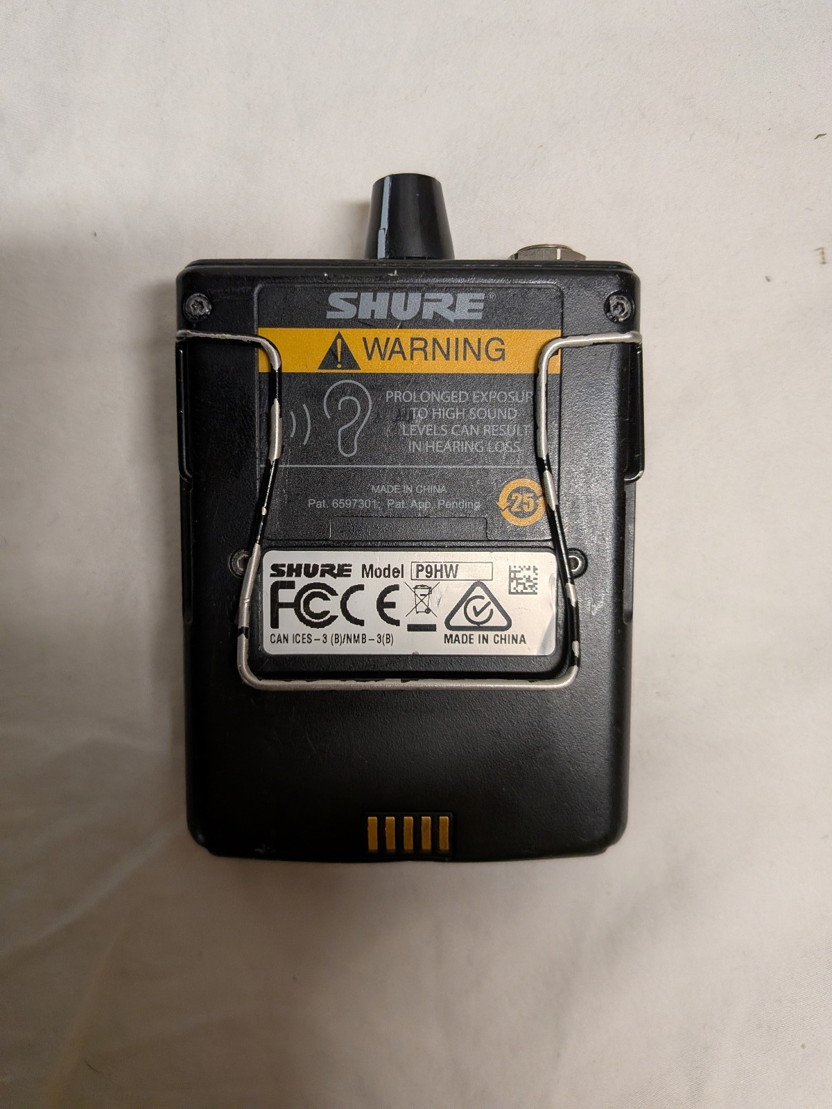 Shure P9HW Hardwired Personal Bodypack (Used)
