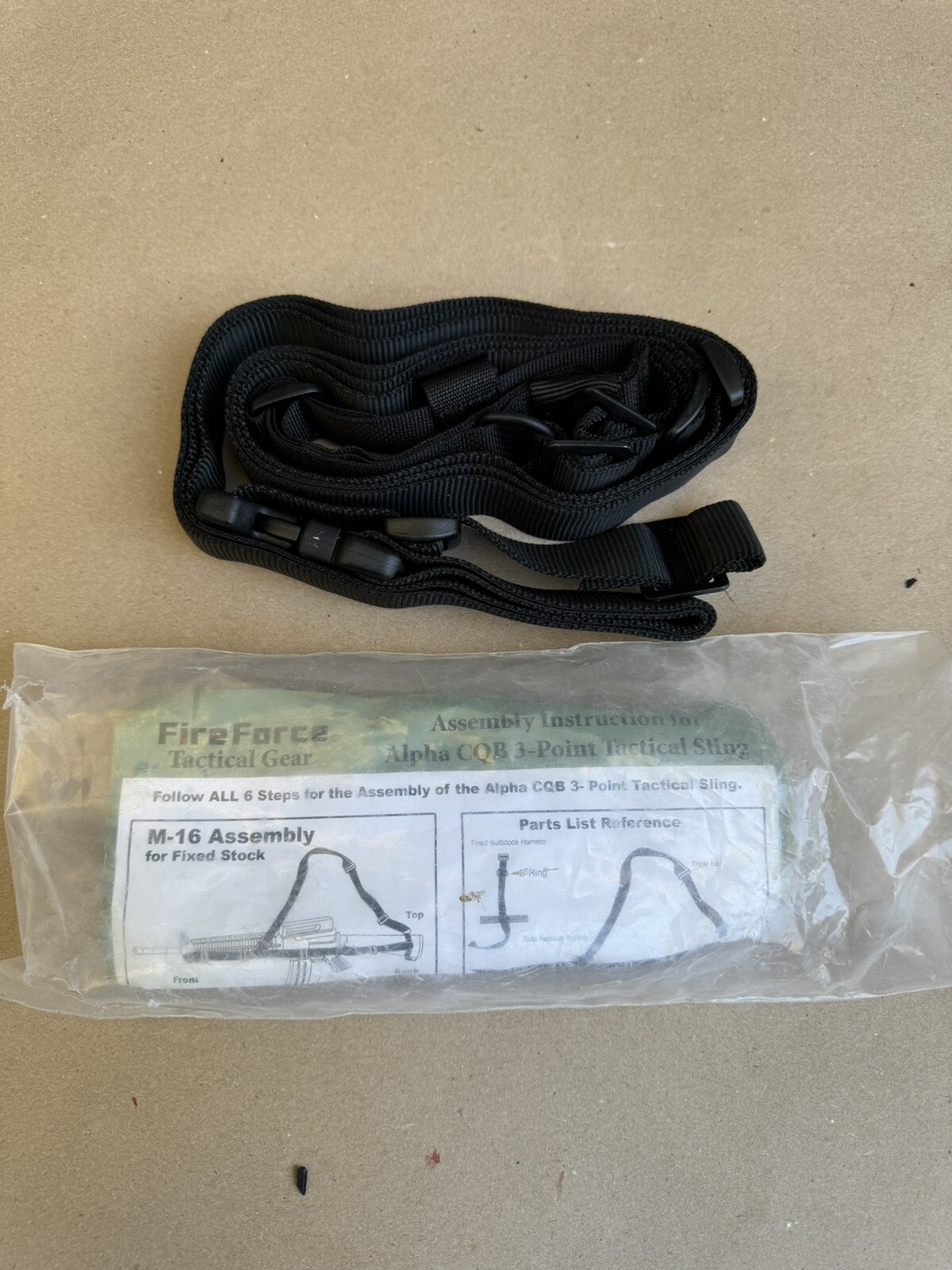FireForce Alpha CQB 3-Point Tactical Sling NSN: 1005-01-562-7396