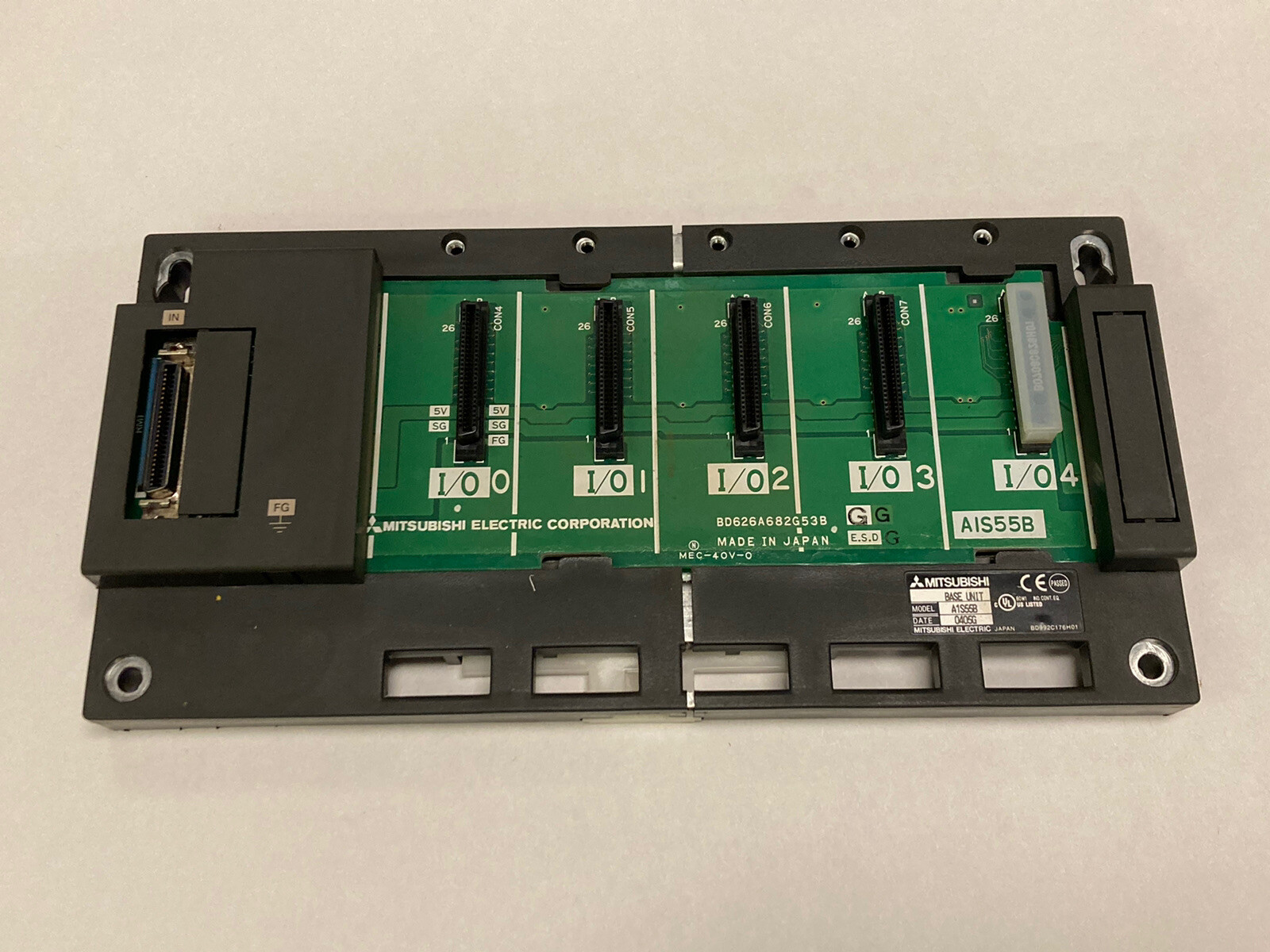 Mitsubishi,A1S55B,Base Rack I/O Unit Backplane Module