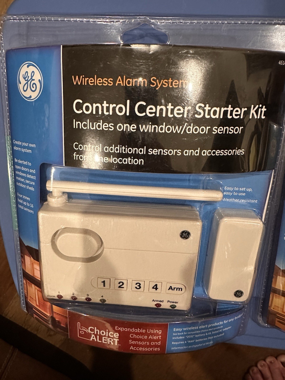 GE Choice-Alert Wireless Control Center Starter Kit #45142 & Window/Door Sensor