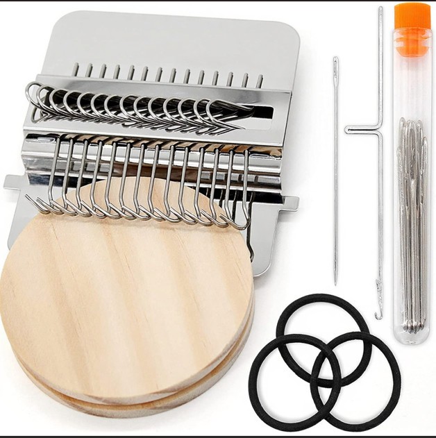 10 Hook Loom Knitting Kit Patch Kit Weaving Loom Portable Patch Darning Loom Kit