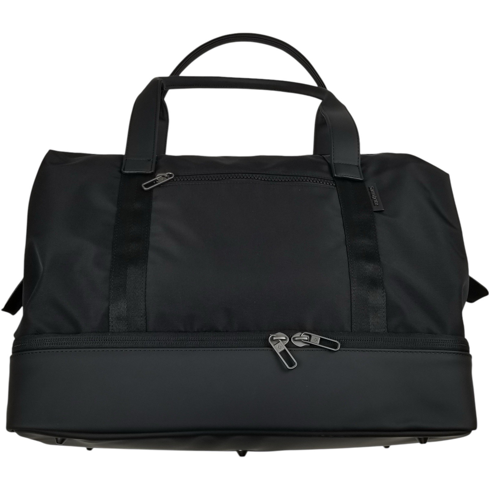 Samsonite Black Drop-Bottom Weekender Duffel with Detachable Padded Strap