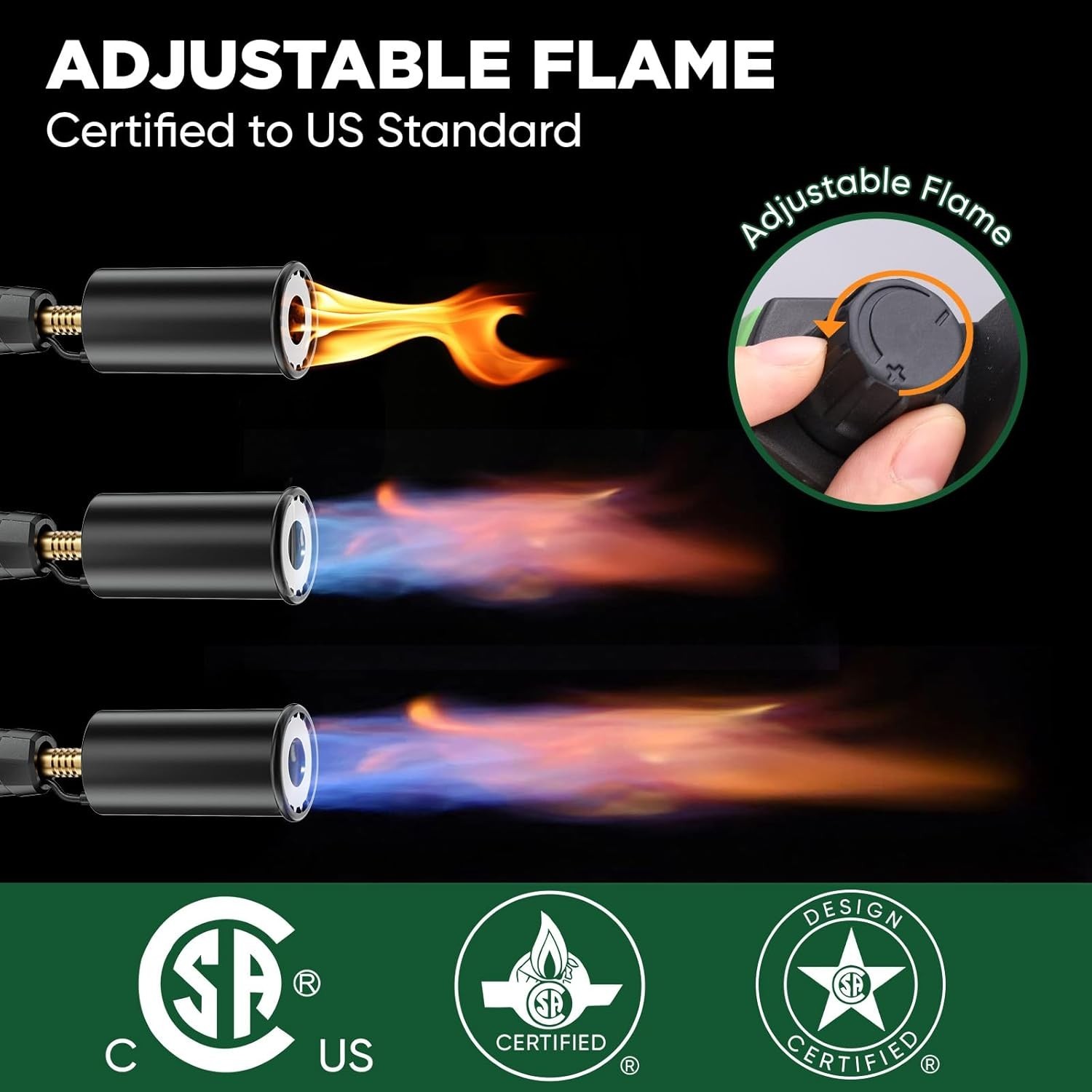 Powerful Propane Torch Kitchen Cooking Culinary Torch Lighter Propane Torch Head
