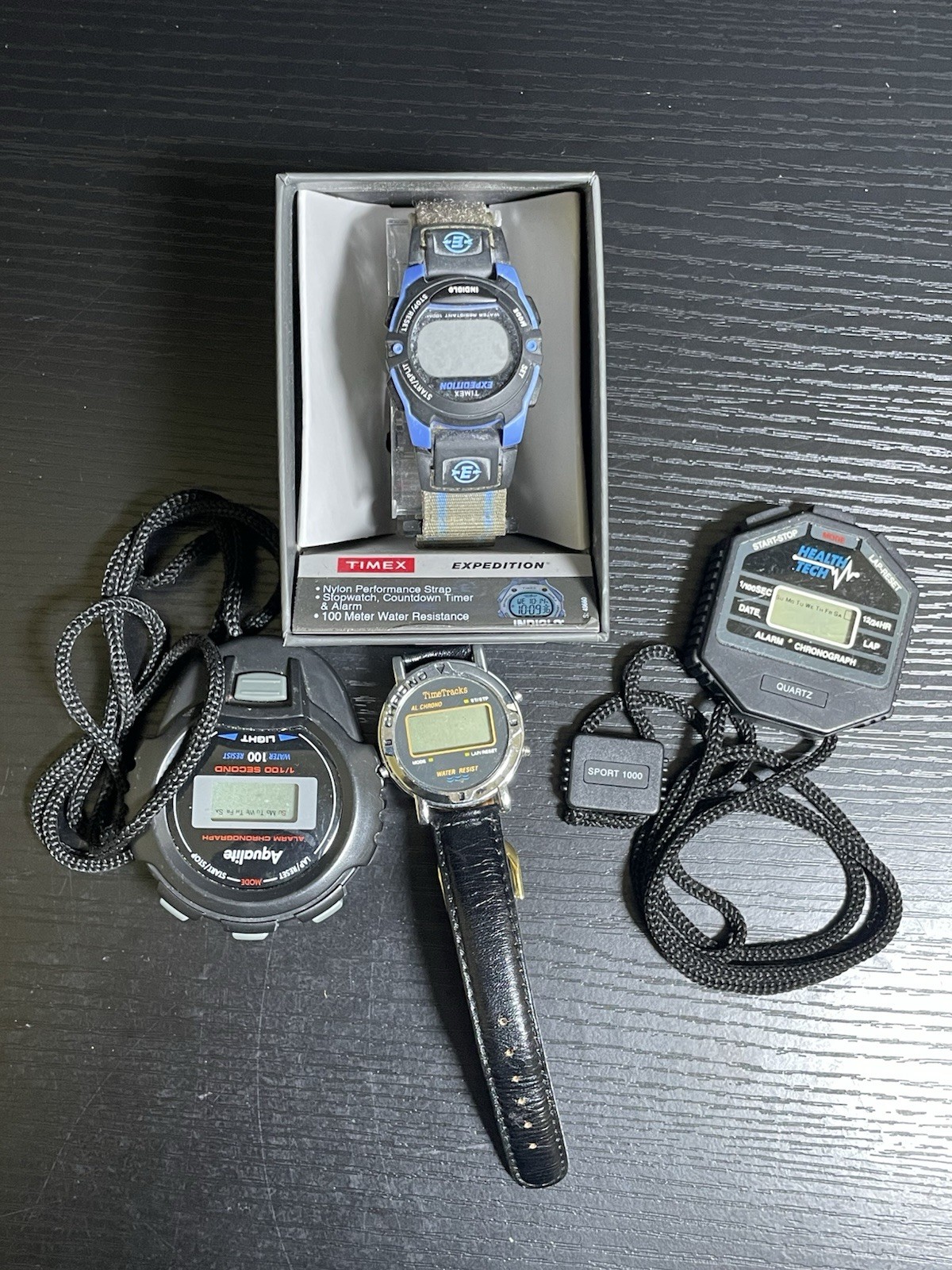 Vintage Digital Watch Stopwatch Lot Timex Expedition Health Tech Not Running