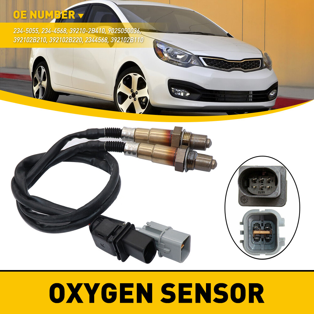 2pcs Oxygen Sensor O2 For 12 13 14 15 16 17 Hyundai Accent Veloster Kia Rio 1.6L