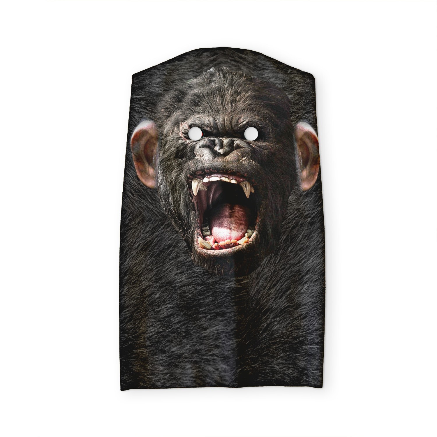 3D Effect Face Skin - Gorilla face - Fabric - Halloween Mask