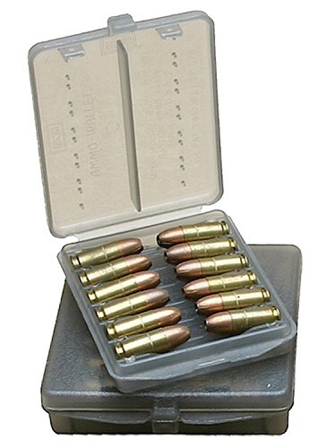 MTM Case-Gard W184541 Ammo Wallet Handgun 45 ACP 18rd Clear Smoke Polymer