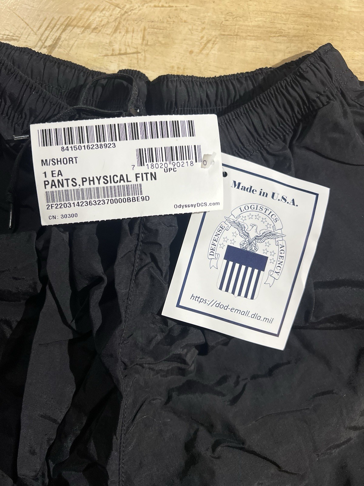 MEDIUM SHORT - US APFU Pants Army Black Gold PT Fitness Pants Unisex Trousers