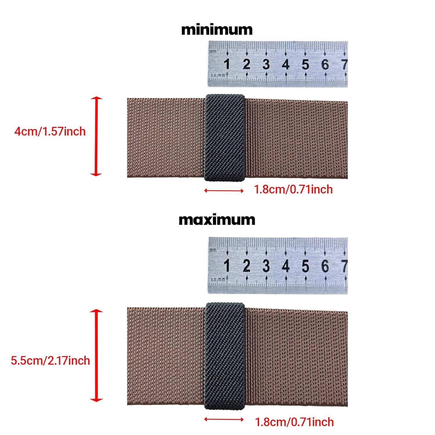 Nylon Sling Keepers Backpack Strap Holder Elastic Webbing Belt Organizer