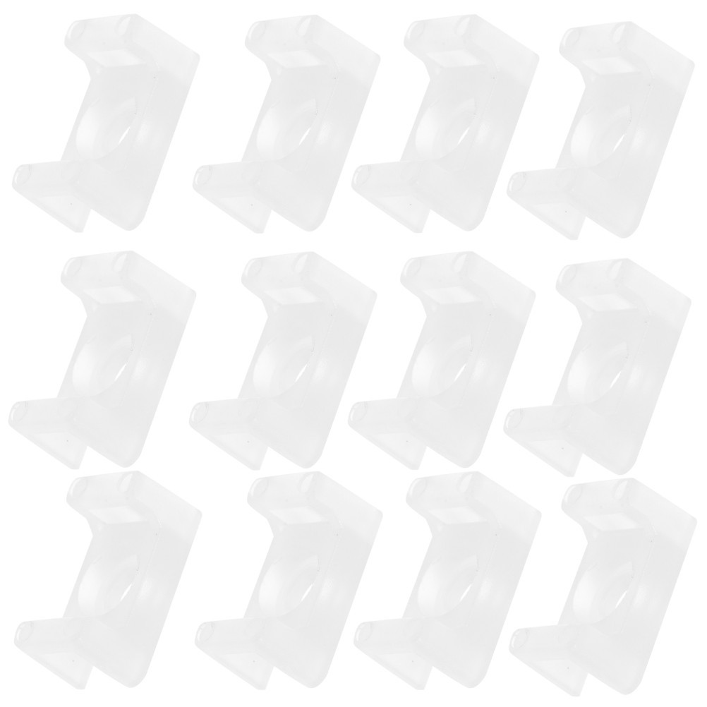 100Pcs Durable Reusable Nylon Saddle Cable Tie Holder White with Screw Hole