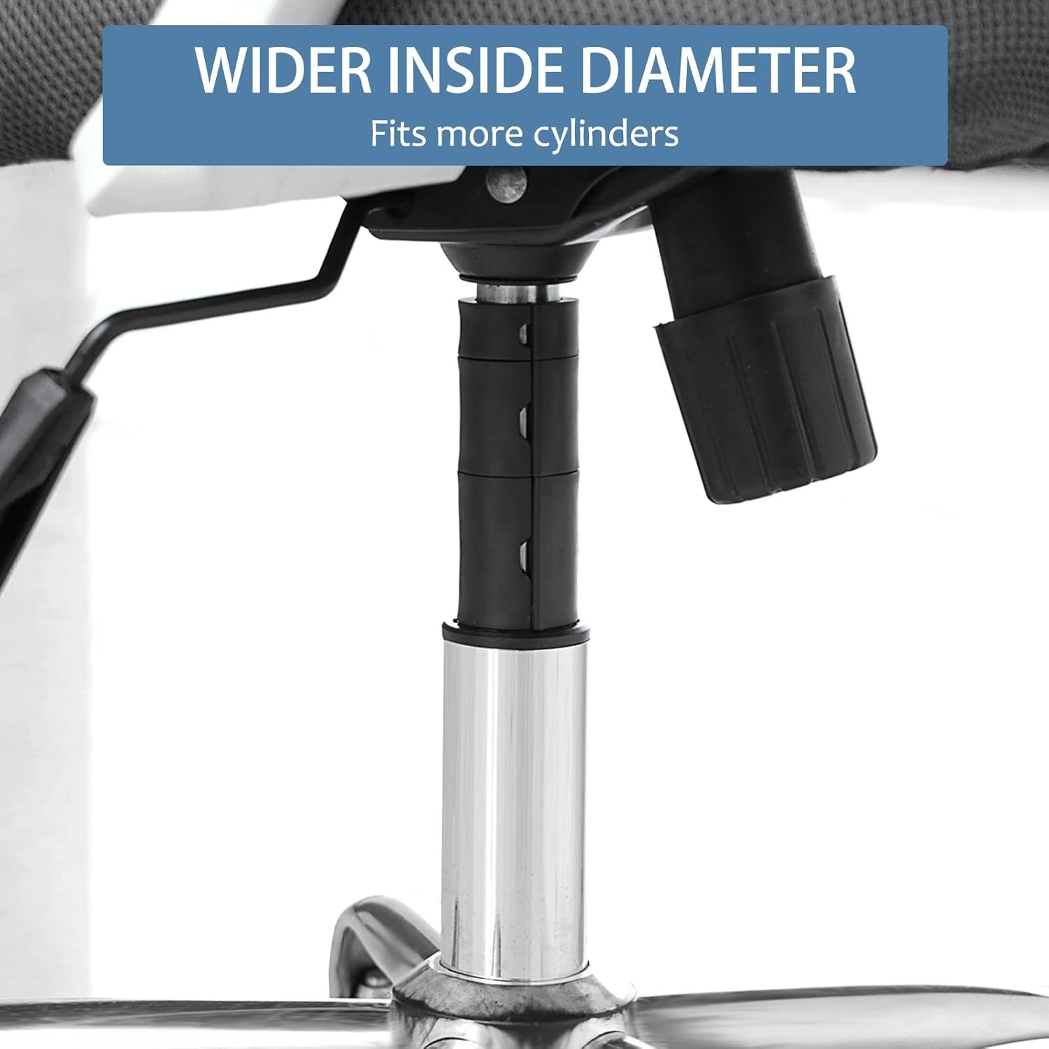 Office Chair Hero Fix Attaches Clamps to Large Cylinder Piston Stops Your Chairs