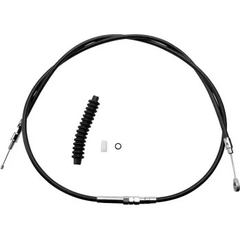 DS High Eff Black Vinyl Clutch Cable 76-11/16in Harley Softail Custom 87-99