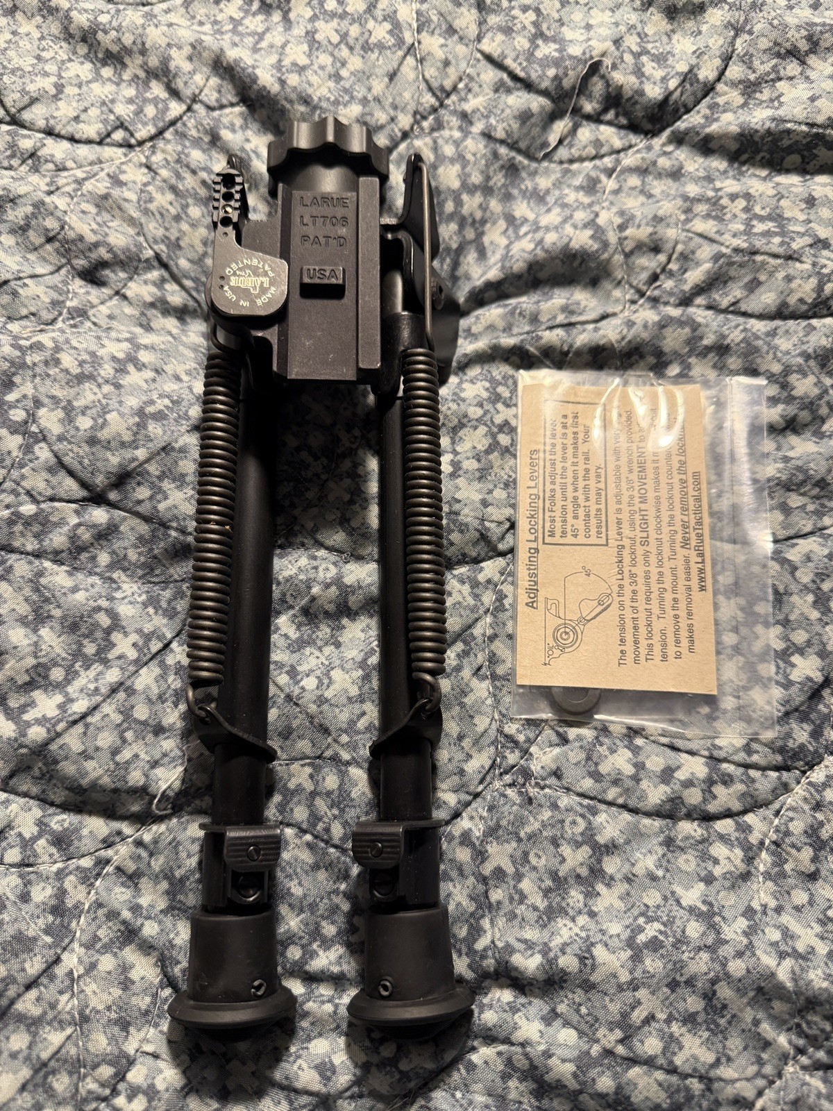 LaRue LT706 Bipod 9-13 Inches Height