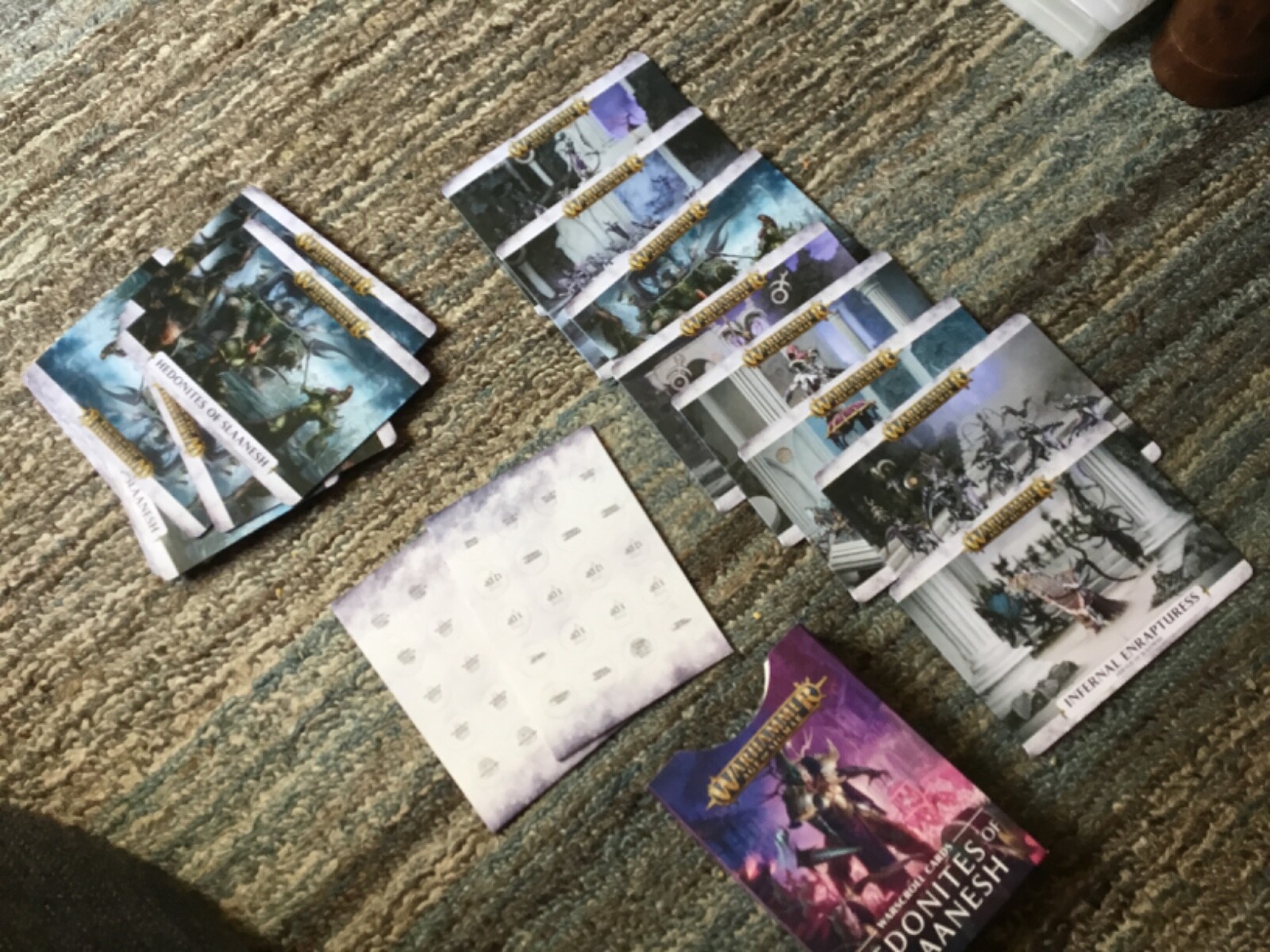 Warhammer Age of Sigmar Warscroll Cards Hedonites of Slaanesh Card Pack