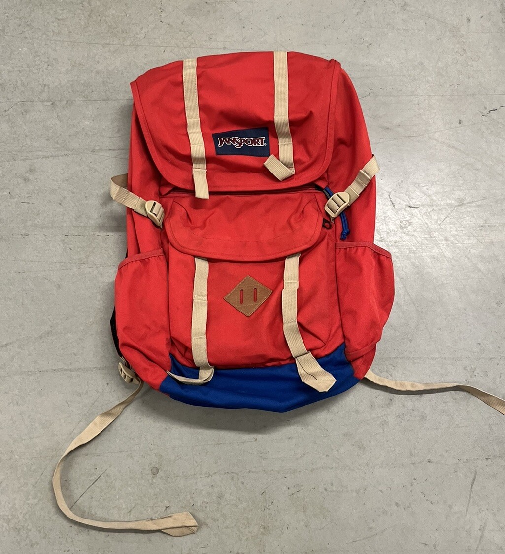 Jansport Classic "Javelina" Backpack W/ Laptop Compartment JS0A2T31 Red & Blue