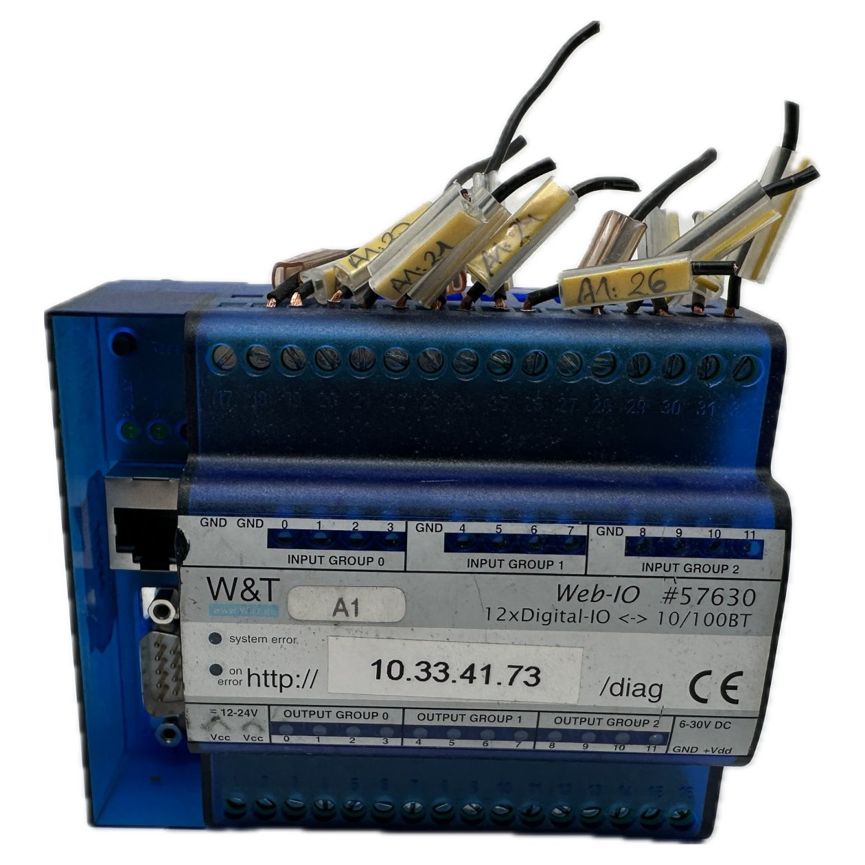 PQ3897 Control Module W&T 57630 Web-IO 12x Digital-IO