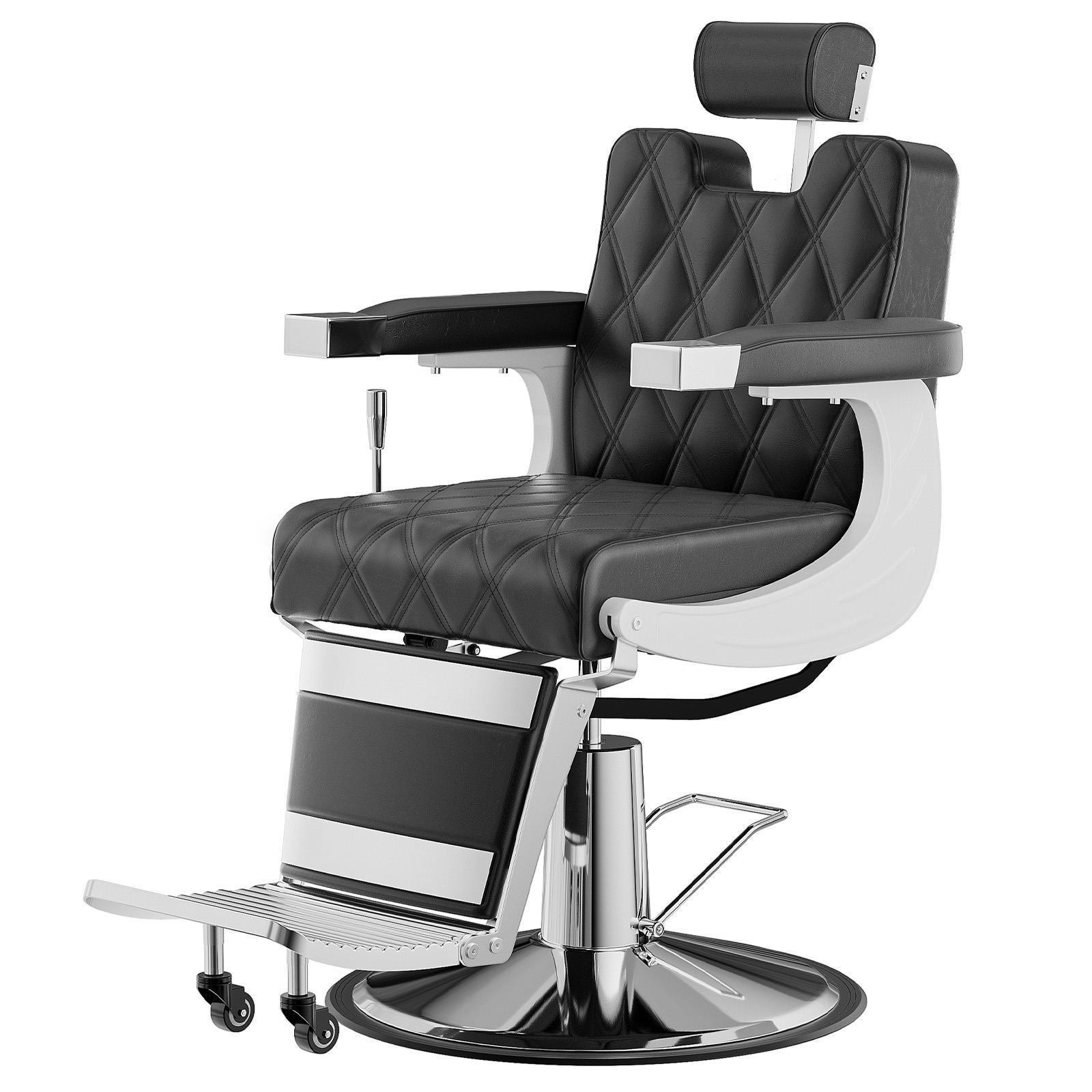 Black Vintage All Purpose Hydraulic Barber Chair Salon & Beauty Styling Chair
