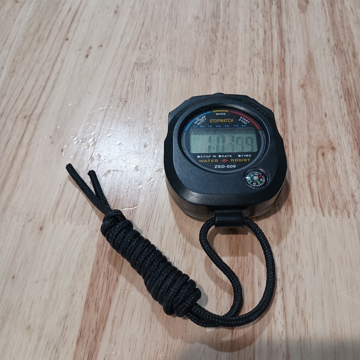 #D) Digital Professional Handheld LCD Chronograph Sports Stop Watch Compass