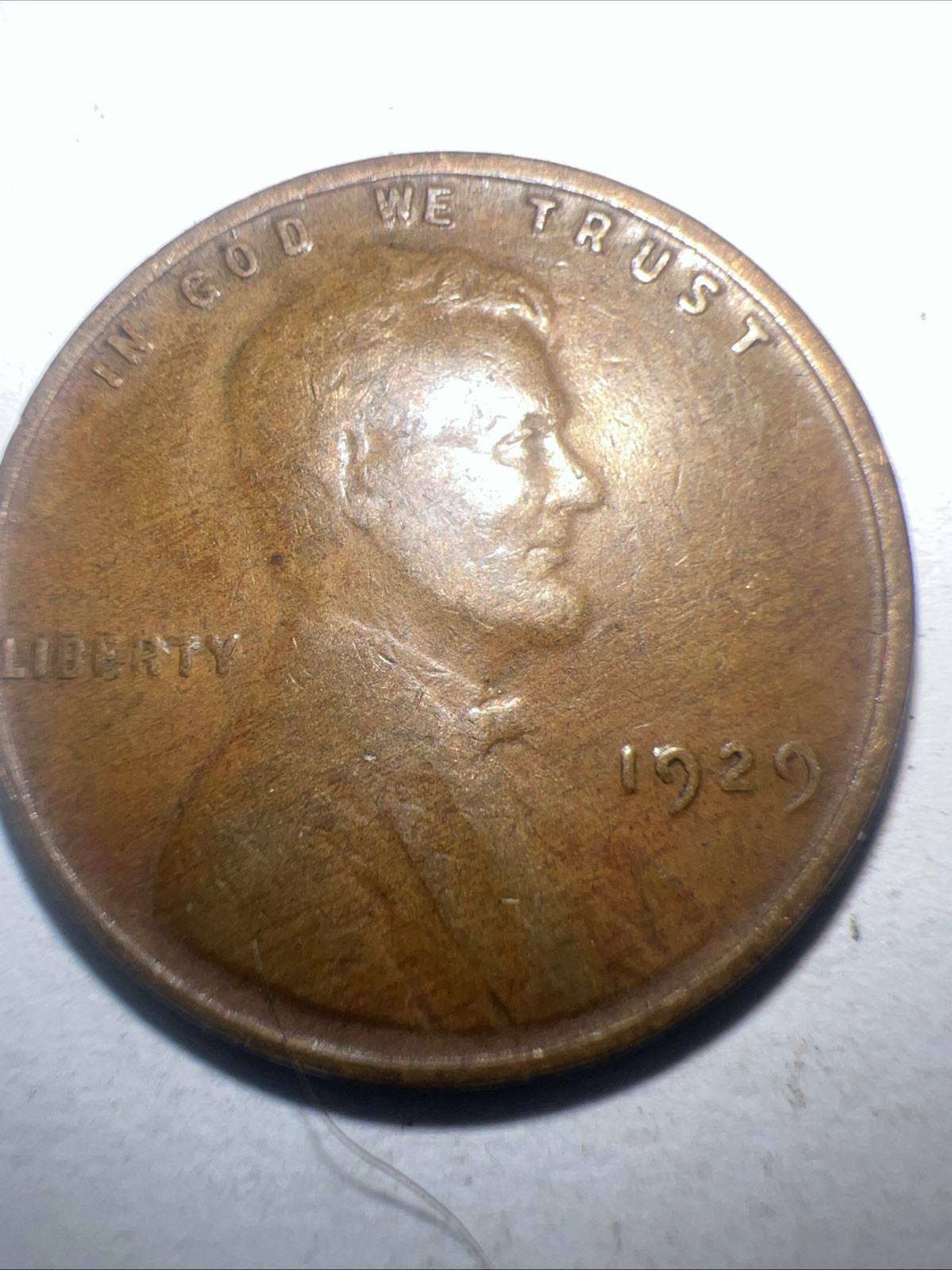 1929 Lincoln Wheat Cent No Mint Mark Fine