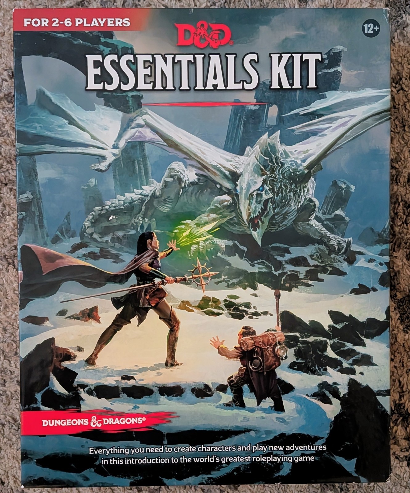 Dungeons and Dragons Essentials Kit Dragon Of Icespire Peak Incomplete See Pics