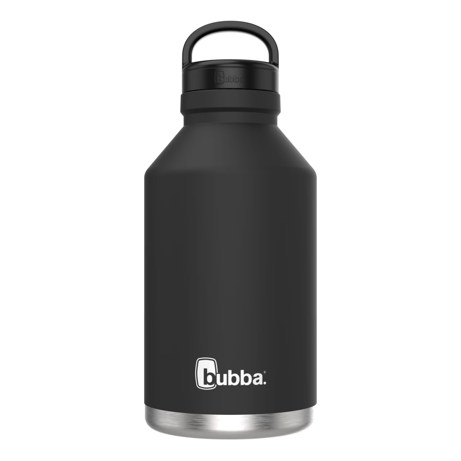 bubba Growler Stainless Steel Water Bottle Wide Mouth Rubberized Licorice, 64 fl