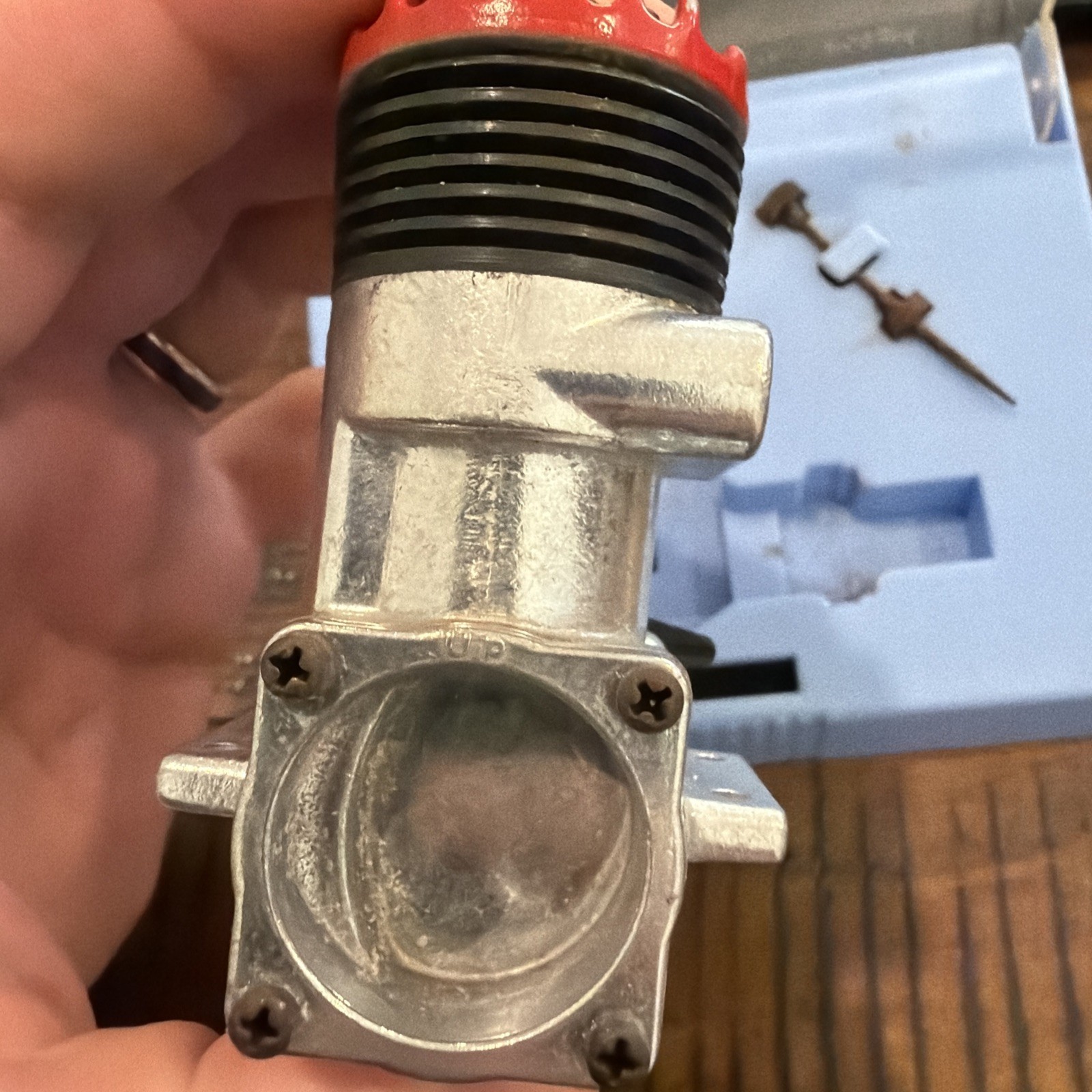 RC Model Airplane Engine McCoy 35 Red Head Glo Glow In Box