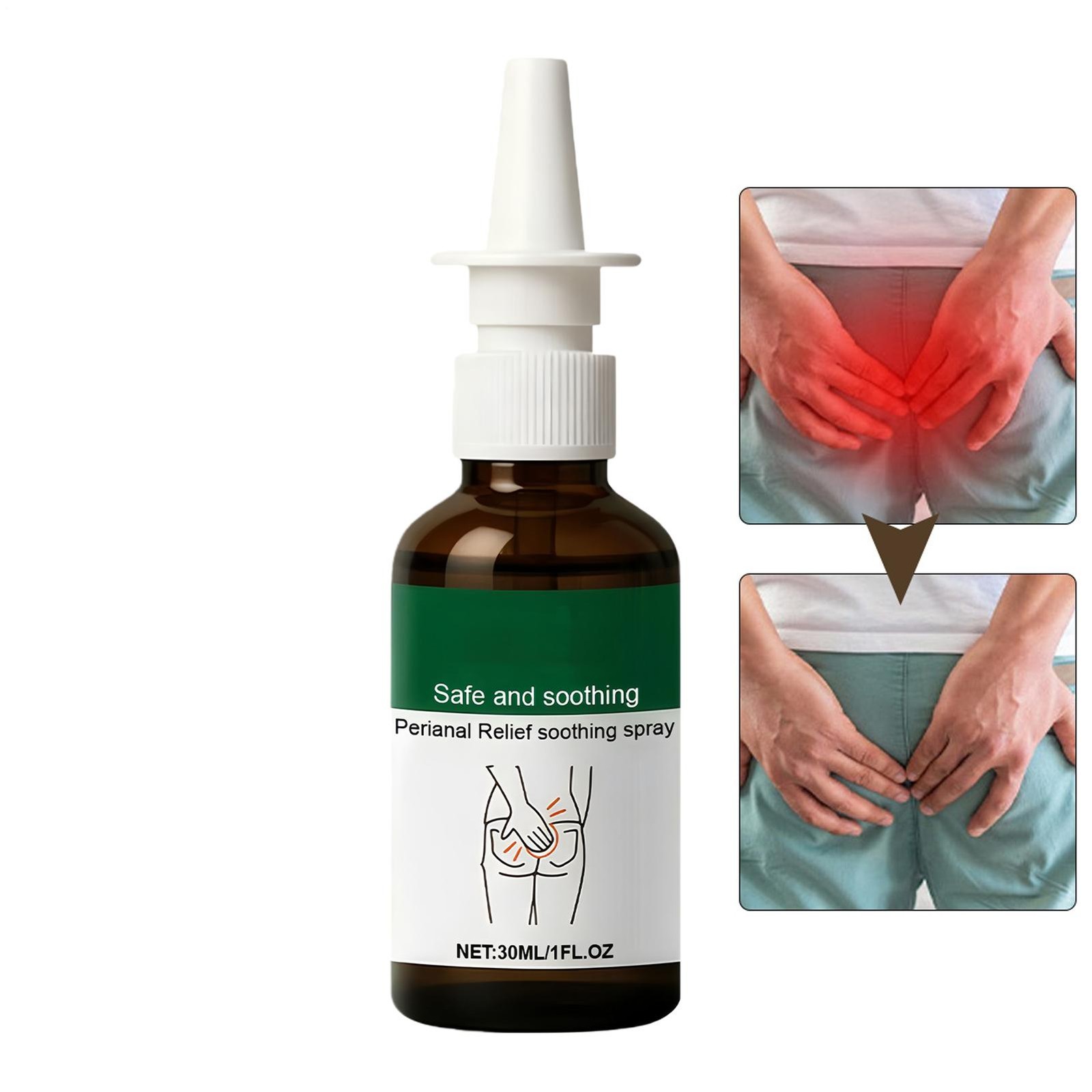 Fast Hemorrhoid Gentle Spray Anti Itch Perianal Care Herbal Anal Care Skin Spray