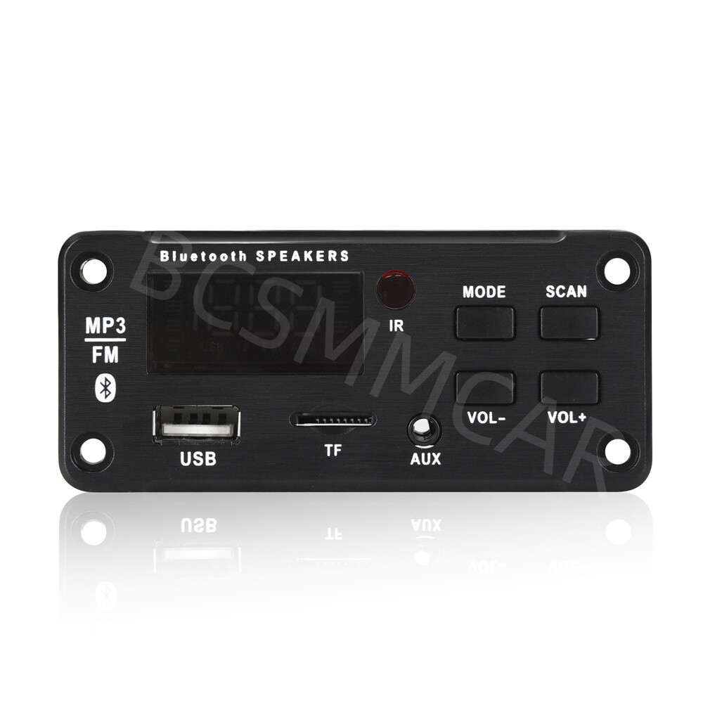 Amplifier Bluetooth 5.0 MP3 Player Decoder Board USB AUX FM Radio Module Speaker
