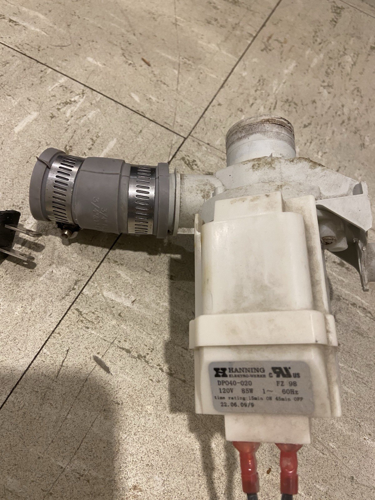 Hanning Power Drain Pump Pedicure Chair DP040-20 Pre Owned