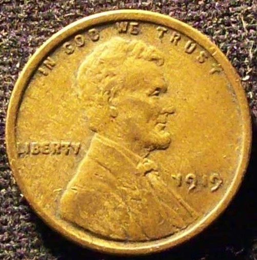 1919 P  Liberty Lincoln Wheat Cent