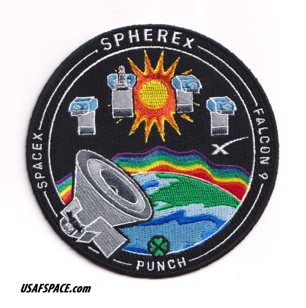 Authentic SPHEREX PUNCH SPACEX FALCON 9 Launch SATELLITE Mission EMPLOYEE PATCH